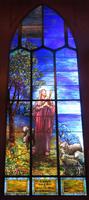 Texas, San Juan, Gelman Stained Glass Museum: Berry Memorial Window:  Christ as the Good Shepherd