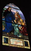 Texas, San Juan, Gelman Stained Glass Museum: Jesus wth the Children