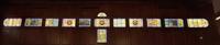 Texas, San Juan, Gelman Stained Glass Museum: Clawson Memorial Window:  ornamental window