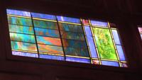 Texas, San Juan, Gelman Stained Glass Museum: Clawson Memorial Window:  ornamental window