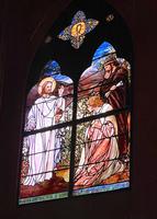 Texas, San Juan, Gelman Stained Glass Museum: McAllister Memorial Window:  Sermon on the Mount