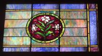 Texas, San Juan, Gelman Stained Glass Museum: White Memorial Window:  ornamental window