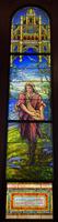 Texas, San Juan, Gelman Stained Glass Museum: Wright and Thayer Memorial:  The Sower