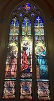 New York, New York City, Brooklyn, Grace Episcopal Church: Sands Memorial Window:  Adoration of the Madonna