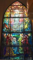 Illinois, Evanston, Halim Time and Glass Museum: Quincy Memorial Window:  Ascension