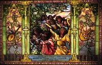 Illinois, Evanston, Halim Time and Glass Museum: Thompson Memorial Window:  Recreation and Music