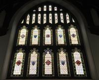 Ohio, Cleveland, Case Western Reserve University, Florence Harkness Memorial Chapel: Severance Memorial Window:  ornamental