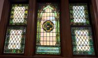 Ohio, Cleveland, Case Western Reserve University, Florence Harkness Memorial Chapel: Severance Memorial Window:  ornamental