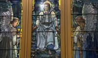 New York, New York City, Manhattan, First Presbyterian Church: Hodge Memorial Window:  Christ in Gethsemane