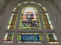 Ohio, Columbus, Green Lawn Cemetery, Huntington Mausoleum: Thompson Memorial Window:  angel
