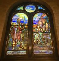 Illinois, Chicago, Hyde Park Union Church: Goodman Memorial Window:  Joshua and Moses