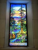 Ohio, Mayfield Heights, Knollwood Cemetery, Knollwood Mausoleum: Lucas Memorial Window:  landscape