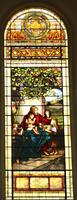 New York, New York City, Brooklyn, Lafayette Avenue Presbyterian Church: Palmer Memorial Window:  Christ Blessing Little Children