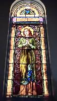 New York, New York City, Brooklyn, Lutheran Church of the Good Shepherd: Unangst Memorial Window:  Christ and Mary and Martha