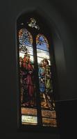 New York, New York City, Brooklyn, Memorial Presbyterian Church: Robertson Memorial Window:  Parable of the Talents