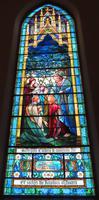 Wisconsin, Milwaukee, Immanuel Presbyterian Church: Merrill Memorial Window:  Christ Blessing Children