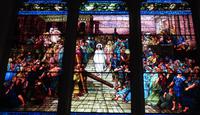 Wisconsin, Milwaukee, St. Paul's Episcopal Church: Kemper Memorial Window:  Christ Leaving the Praetorium