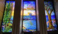 Illinois, Chicago, Rosehill Cemetery, Community Mausoleum: Rawson Memorial Window:  Crossing the Bar