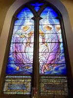 New Jersey, Hackensack, Second Reformed Church: Johnson Memorial Window:  Goodness and Mercy Angels