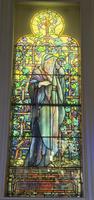 New York, New York City, Brooklyn, St. Philip's Episcopal Church: Smith Memorial Window:  Mary and Christ in the Garden after Crucifixion