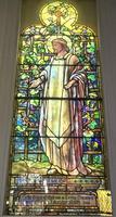 New York, New York City, Brooklyn, St. Philip's Episcopal Church: Smith Memorial Window:  Mary and Christ in the Garden after Crucifixion