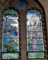 New York, Poughkeepsie, Vassar College, Chapel: Lewis Memorial Window:  Angel of Resurrection