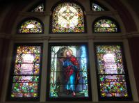 New York, New York City, Manhattan, West End Collegiate Church: Jeremiah Memorial Window:  Lo! I stand at the door and knock