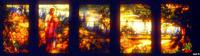 New York, Franklin, Stony Wold Sanatorium, chapel: Potter Memorial Window:  Good Shepherd and Landscape