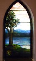 New York, Tivoli, St. Paul's Church: Livingston Memorial Window:  landscape