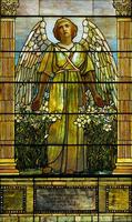 Connecticut, Hartford, Center Church: Caldwell Memorial Window:  Resurrection Angel