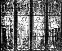 Ohio, Toledo, Epworth Methodist Church: Women of Epworth Memorial Window:  Faith, Hope, Charity and Prudence