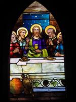 Maine, Bar Harbor, St. Saviour's Episcopal Church: Ogden Memorial Window:  The Last Supper