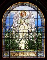 Iowa, Dubuque, St. Luke's Methodist Church: Richardson Memorial Window:  Resurrection Angel