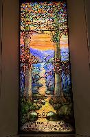 Ohio, Mayfield Heights, Knollwood Cemetery, Knollwood Mausoleum: Barnard Memorial Window:  landscape