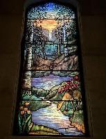 Ohio, Mayfield Heights, Knollwood Cemetery, Knollwood Mausoleum: Brown Memorial Window:  landscape