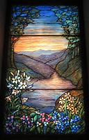 Ohio, Mayfield Heights, Knollwood Cemetery, Knollwood Mausoleum: Battles Memorial Window:  landscape