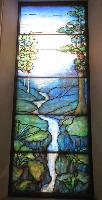 Ohio, Mayfield Heights, Knollwood Cemetery, Knollwood Mausoleum: Royal Memorial Window:  landscape